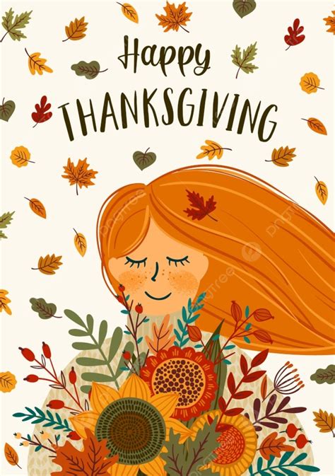 Happy Thanksgiving Illustration Template Download On Pngtree