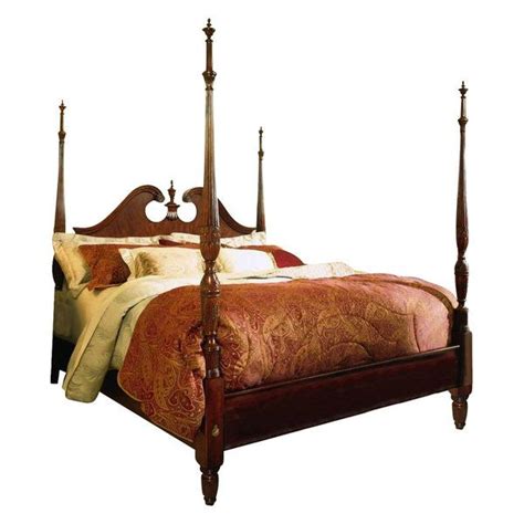 American Drew Cherry Grove Queen Pediment Poster Bed Traditional Canopy Beds By Emma Mason