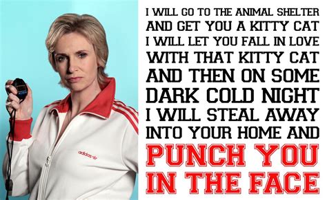 the one the only sue sylvester her best quote of all time true life cold night glee