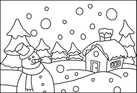 Sketch Of Snowy Mountain Coloring Coloring Pages