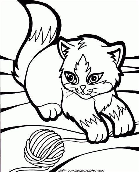 Printable Cat Coloring Pages For Kids at GetDrawings | Free download