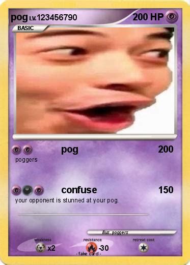 Pokémon Pog 18 18 Pog My Pokemon Card