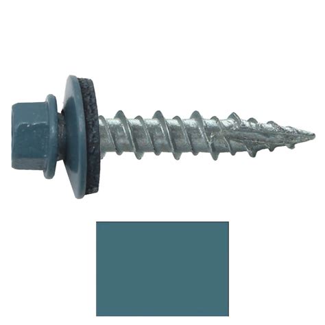 Metal Roofing Screws 250 10 X 1 Slate Blue Hex Head Sheet Metal