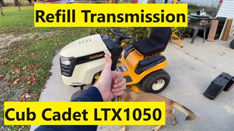 Refill Transmission Cub Cadet Ltx1050 How To Refill Transmission