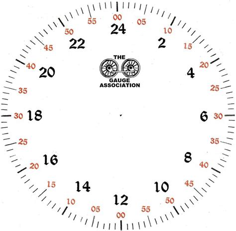 24 Hour Clock Converter Printable 24 Hour Clock Face Template