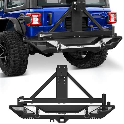 Buy OEDRO Rear Bumper W Tire Carrier Compatible For 2018 2024 Jeep