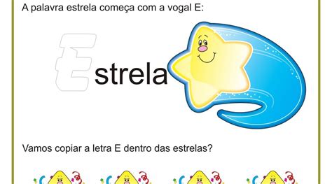 Atividade Letra E Ideia Criativa Gi Carvalho Educação Infantil