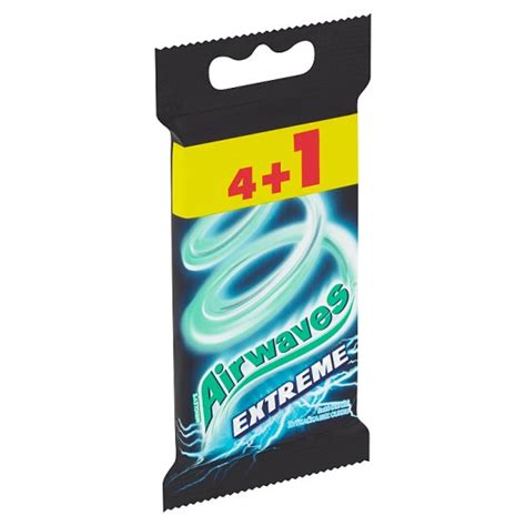 Wrigley S Airwaves Extreme Sugar Free Chewing Gum With Strong Menthol And Eucalyptus Flavor 70g