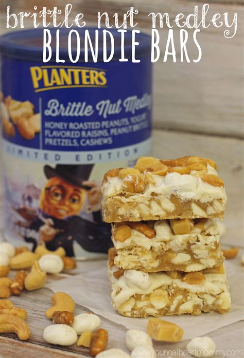 Brittle Nut Medley Blondie Bars Young At Heart Mommy