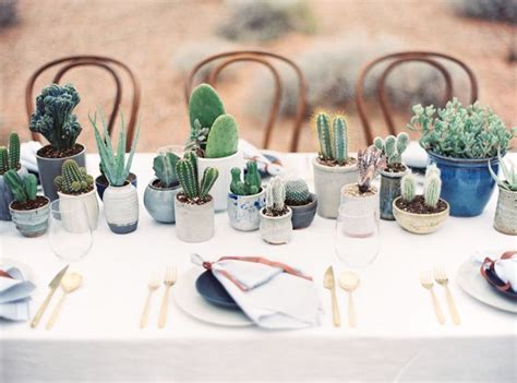 Cactussucculent Rustic Wedding In 2020 Diy Wedding Table Cactus