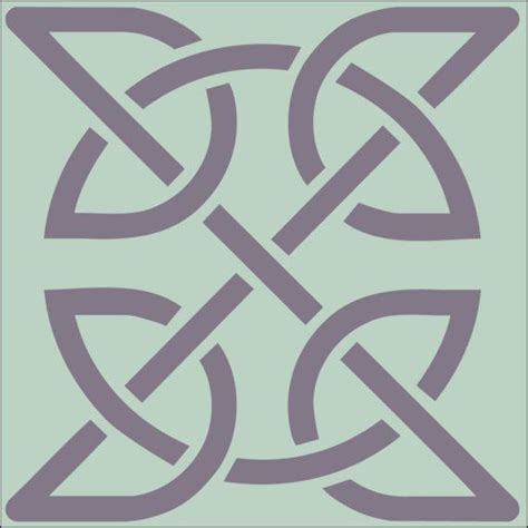 Celtic Knot 2 Stencil 4 X 4 In 10 Mil Mylar The Artful Stencil