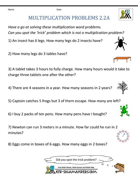 This means you can resolve all your queries with no fear of a miscalculation. Multiplication Word Problem Area 2nd Grade