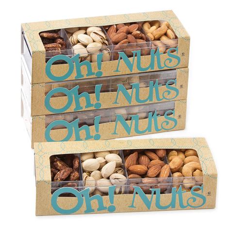 Lucite 4 Sections Nuts Box 4 Pack Holiday Nut T Baskets