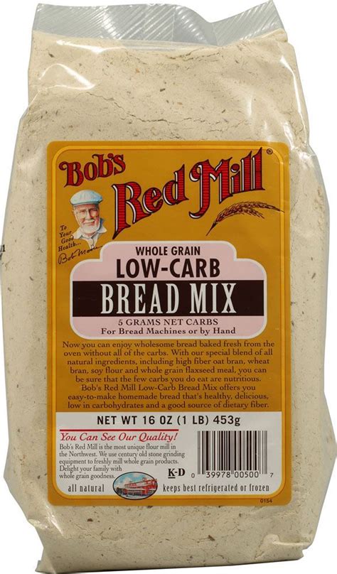 Pour the dry mixture over the wet ingredients in the bread machine pan. Bob's Red Mill Low-Carb Bread Mix. This is ok but for the ...