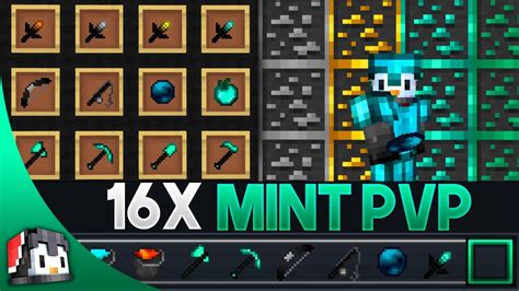 Mint V2 16x Mcpe Pvp Texture Pack Fps Friendly Youtube