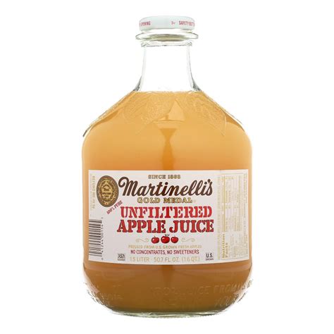 Martinellis Unfiltered Apple Juice Case Of 6 507 Fl Oz Apple