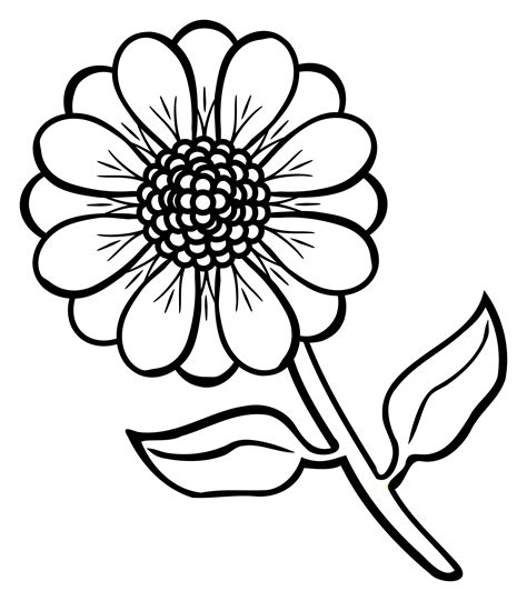 Here is a floral lineart for you to colour. Clipart - flower - lineart