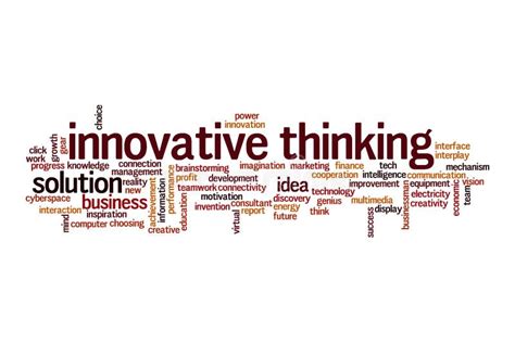 Innovative Thinking Word Cloud Concept Stock Illustration
