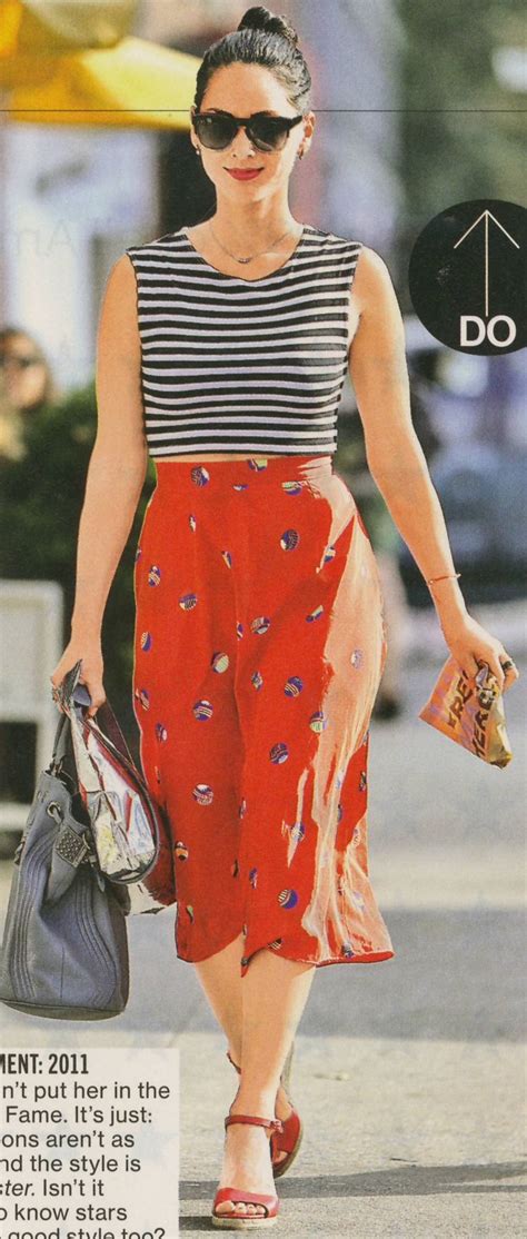 Olivia Munn June 2014 Glamour Magazine Fashion Pencil Skirt