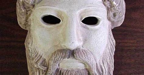 Ancient Greek Theatrical Mask Of God Zeus Unique Costume Masks