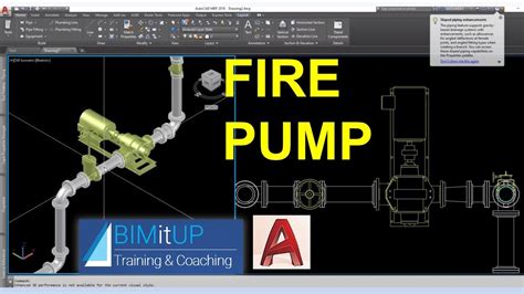 Autocad Mep Fire Protection Fire Pump Youtube