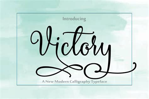 Victory 190578 Script Font Bundles