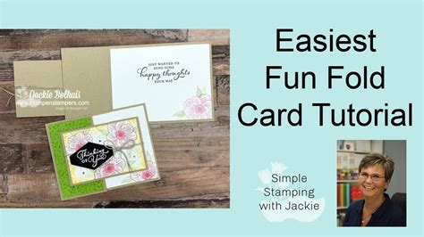 The Easiest Fun Fold Card You Can Make Youtube