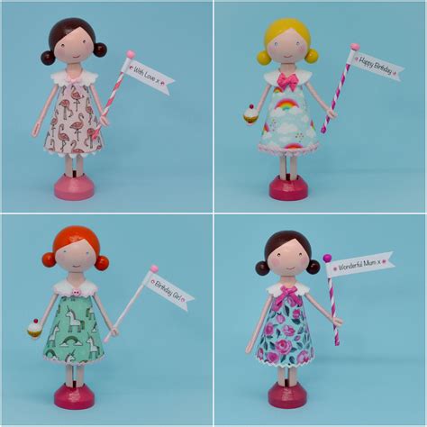 Peg Doll Clothespin Doll Flossy Bobbins Makery Peg Dolls