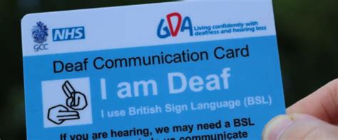 Deaf News Call For Communication Cards For Bsl Users To