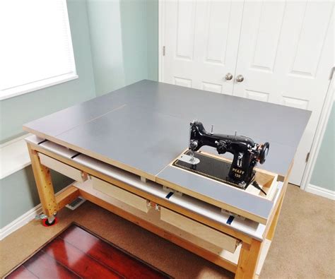 Build A Versatile Sewing And Craft Table Sewing Table Sewing Room