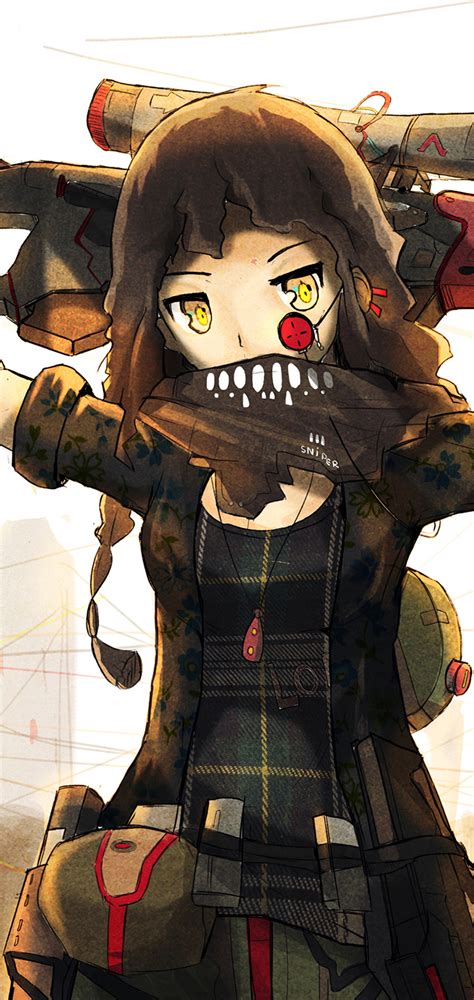 1080x2280 Anime Girls Artwork Sniper Rifle Original Character 4k One