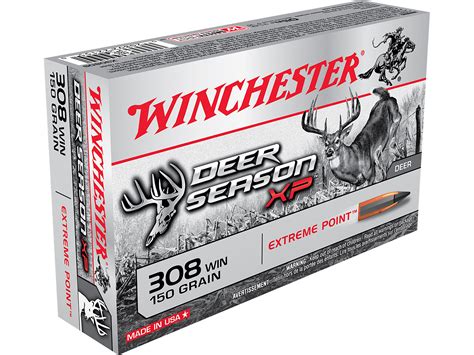 Winchester Deer Season Xp Ammo 308 Winchester 150 Grain Extreme Point