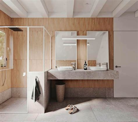 5 Amazing Bathrooms With Wood Effect Wall Tiles Porcelanosa Zen