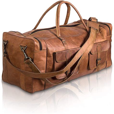 Thousands Of Items Added Daily Good Product Low Price Mens Genuine Leather Travel Duffel