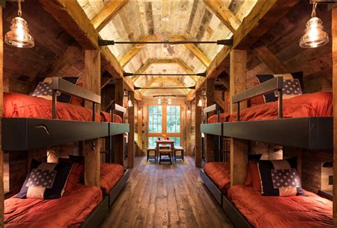 Bunk House With Rustic Interiors Home Bunch Interior Design Ideas