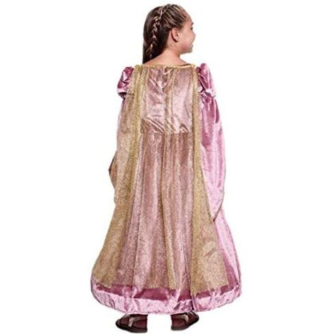Disfraz De Princesa Medieval Para Niña Infantil Vestido Rosa Medievales
