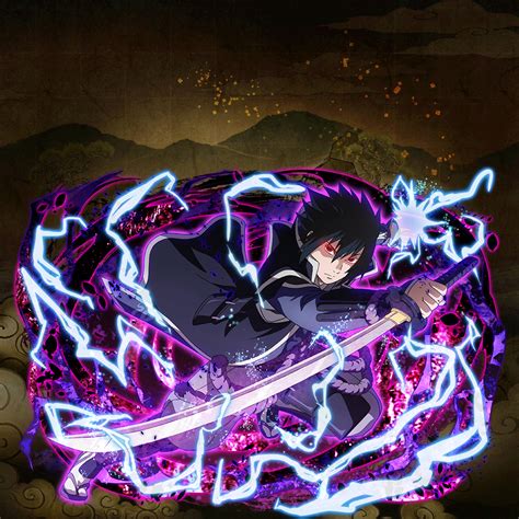 Sasuke Uchiha Lightning Storm Genius 6 Naruto Shippuden