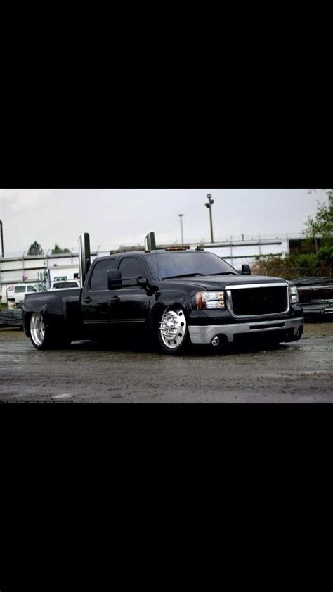 Gmc Bagged Dually Not Big On The Stacks But Super Nice Truck Bagged
