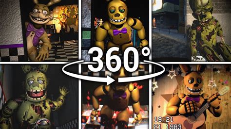 360° Springtrapspring Bonnie Compilation Five Nights At Freddys