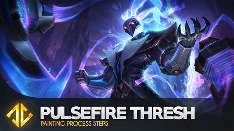 Pulsefire Thresh League Of Legends Splash Art Process Youtube