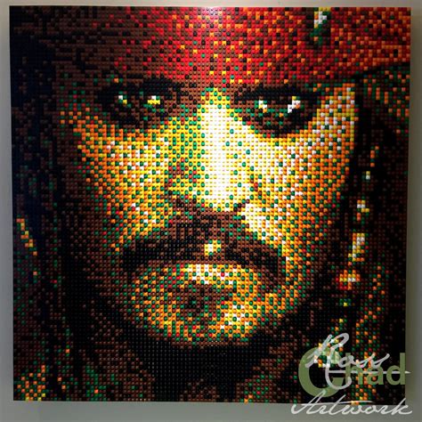 Captain Jack Sparrow Lego Mosaic By Chadrossartwork On Deviantart