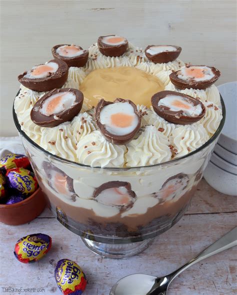 I'm allergic to eggs and if i can't eat it, i don't make it! Creme Egg Trifle - The Baking Explorer
