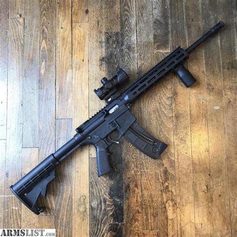 Armslist For Sale Smith And Wesson Sandw Mandp 15 22 22lr Ar Rifle With Optic