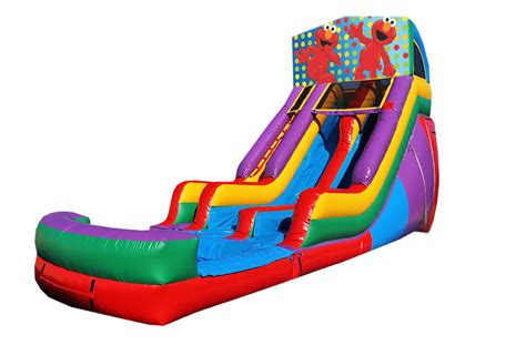 Elmo 18 Double Lane Water Slide Inflatable Fun Jump Bouncingbuddies
