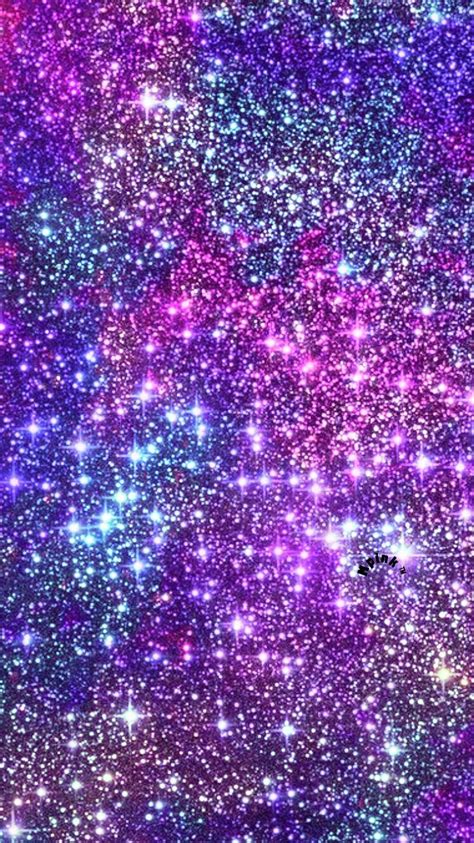Purple Violet Glitter Nebula Space Pattern Plano De Fundo De