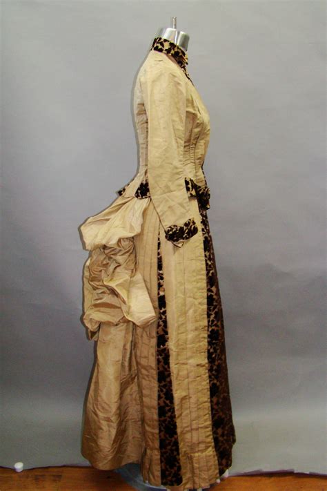 All The Pretty Dresses 1880s Yellow And Black Bustle Era Outfit