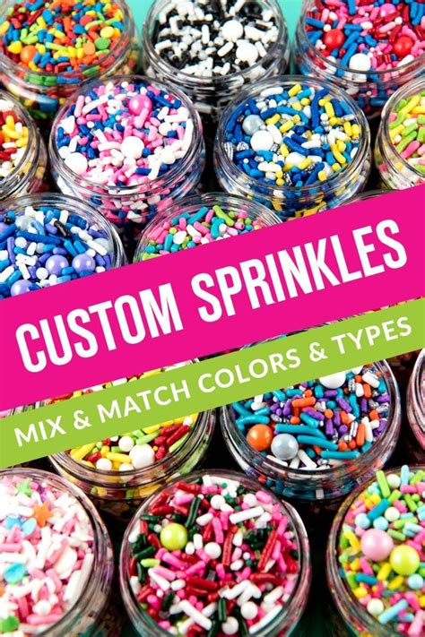 Custom Sprinkles Mix Bulk Custom Sprinkle Medley Edible Blends