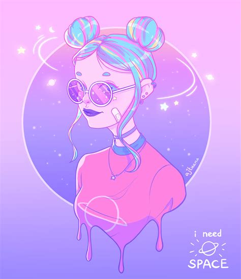 Space Buns Girl That I Did For A Draw This In Your Style Original In