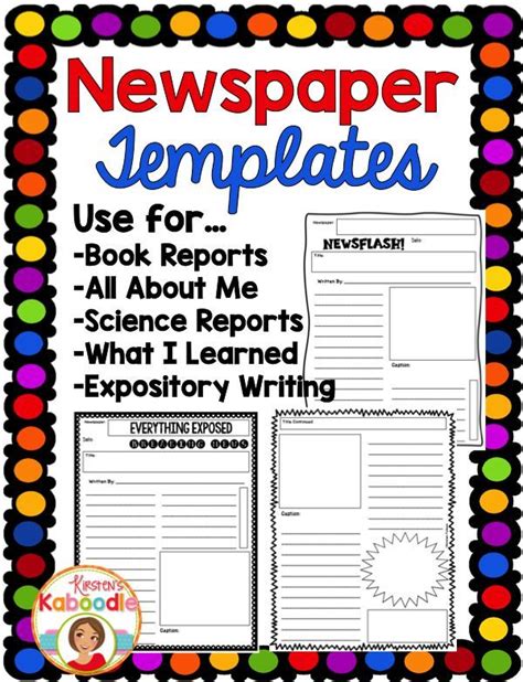 To make kids safe and . Newspaper Templates | Expository writing, Writing ...