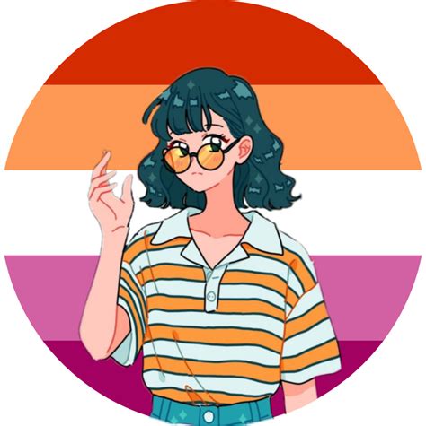 lesbianflag lesbiangirl lesbian girl sticker by shizuku 22